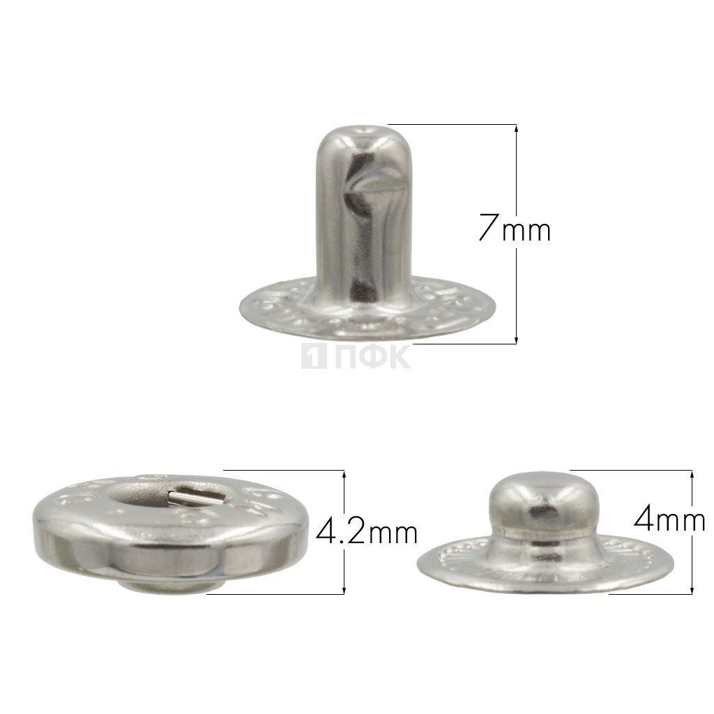 3 Части кнопки для одежды 12,5мм Альфа нерж цв никель (уп 1440шт) DNG — ПФКР 3 Части кнопки для одежды 12,5мм Альфа нерж цв никель (уп 1440шт) DNG