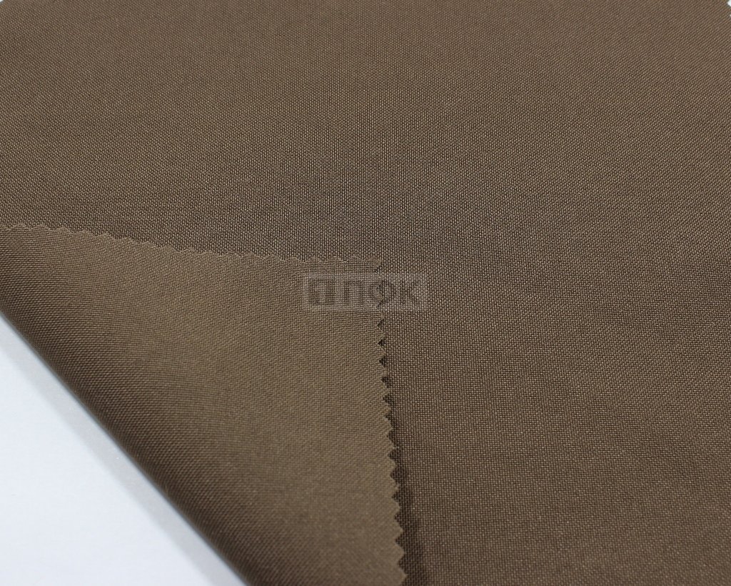 Ткань Габардин 100%ПЭ 150 гр/кв.м цв коричневый G11 (рул 50м)