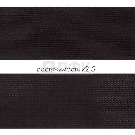 Резинка вязанная 60мм 24 гр/м цв черный (рул 40м/уп 200м)