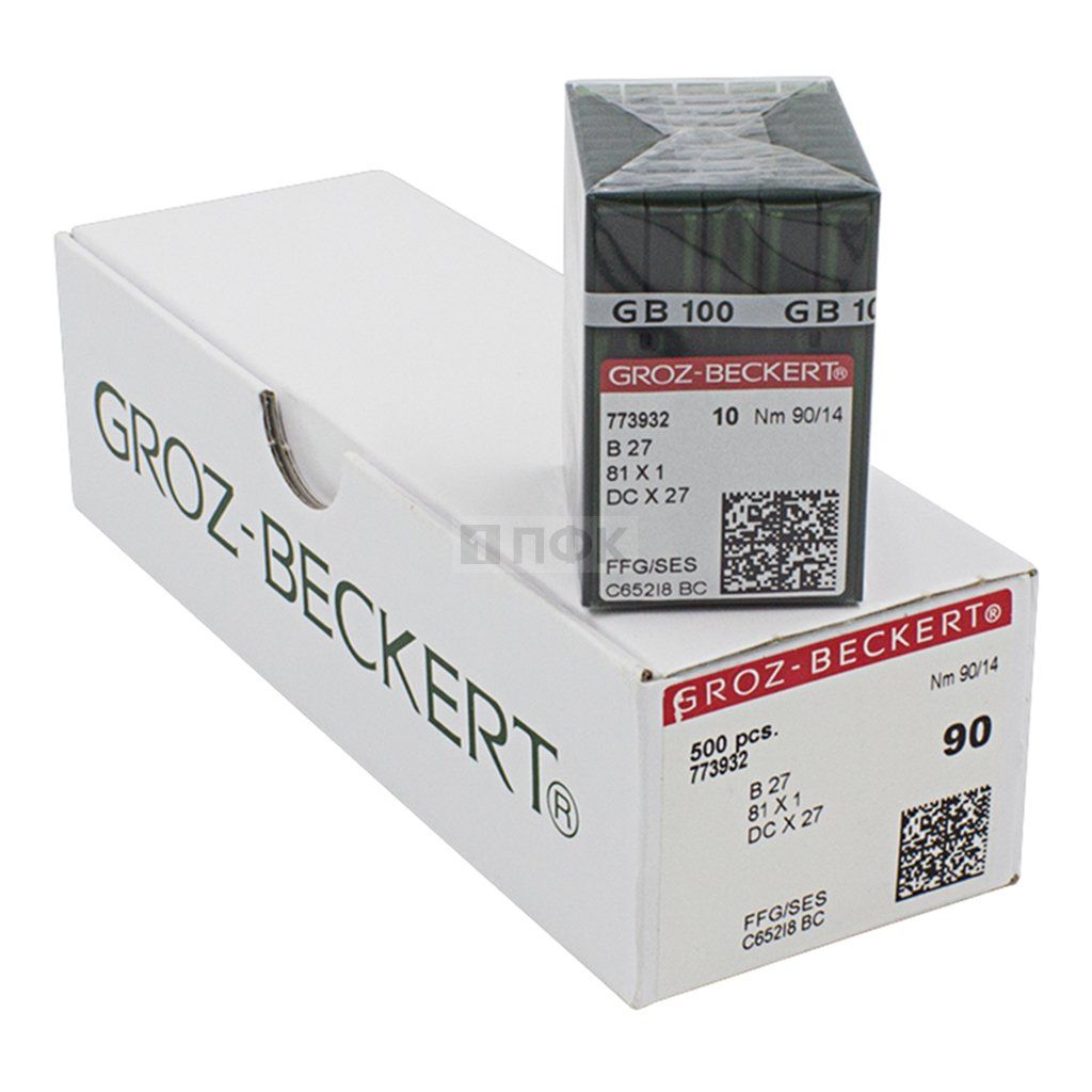 Иглы Groz Beckert DCx27 90/14 (уп 100шт)