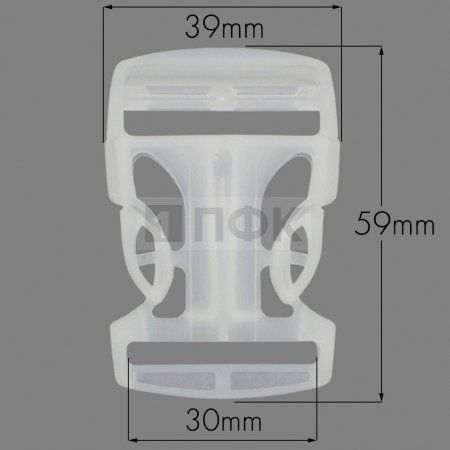 Фастекс Ф-30/3 (защелка-трезубец) ПП 30мм цв прозрачный (уп 1000шт) Фастекс Ф-30/3 (защелка-трезубец) ПП 30мм цв прозрачный (уп 1000шт)
