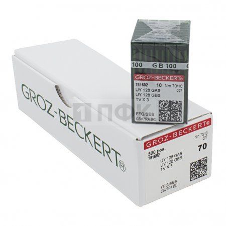 Иглы Groz Beckert UYx128 70/10 (уп 100шт)