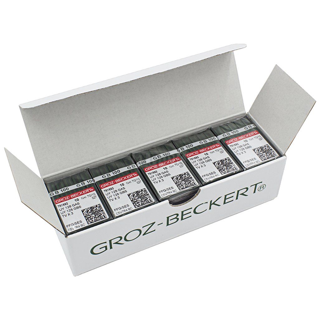 Иглы Groz Beckert UYx128 70/10 (уп 100шт)