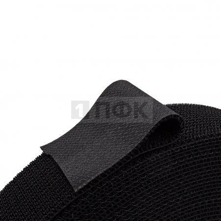 Лента контактная пришивная (липучка/велькро) ГИБРИДНАЯ "2в1" 100мм цв черный (рул 25м/кор 250м)