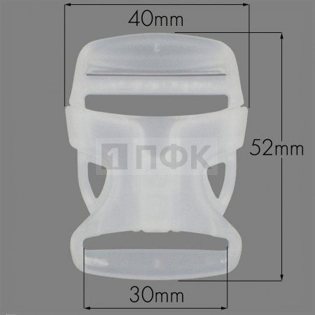 Фастекс Ф-30/6 (защелка-трезубец) ПП 30мм цв прозрачный (уп 1000шт) Фастекс Ф-30/6 (защелка-трезубец) ПП 30мм цв прозрачный (уп 1000шт)