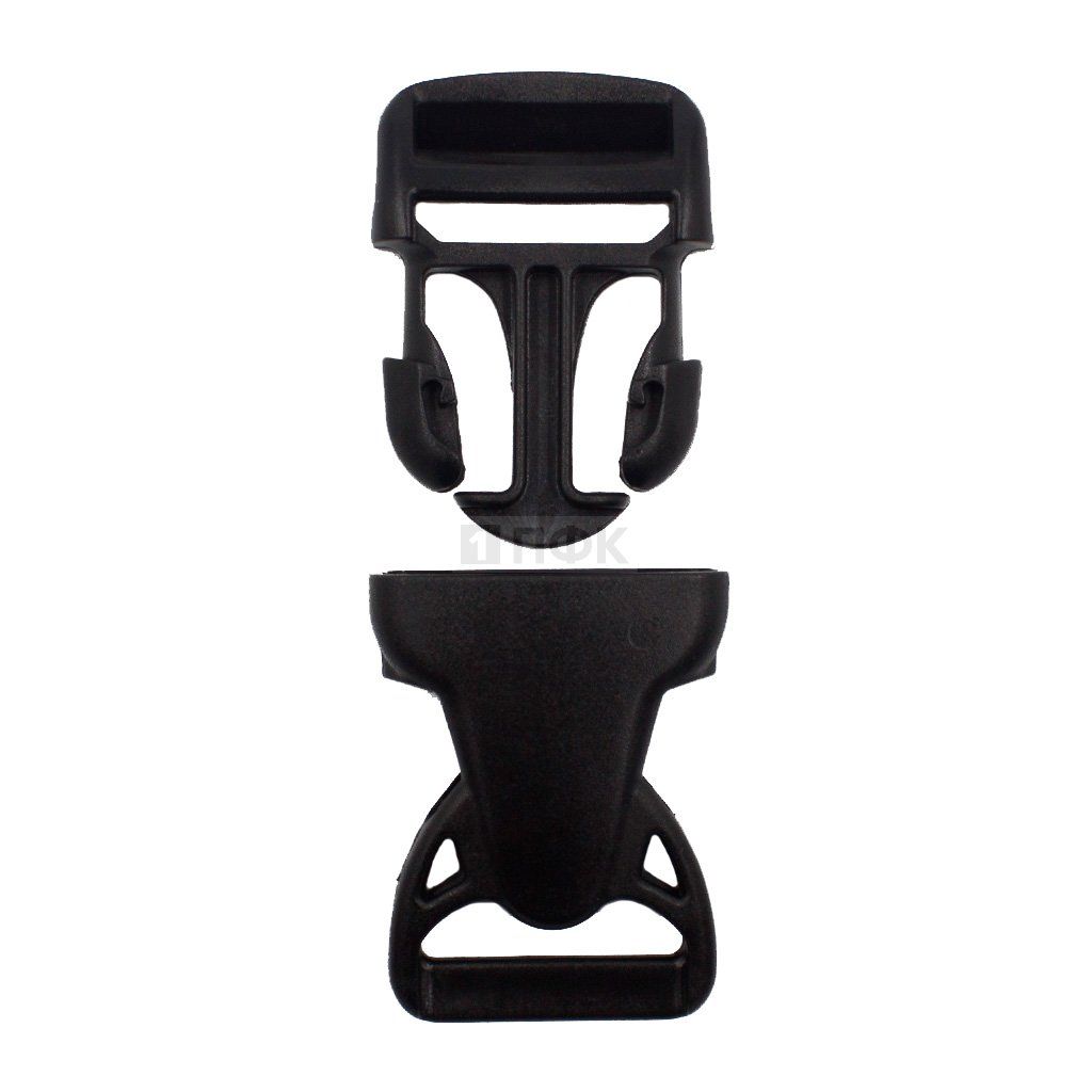 Фастекс НФ-25 (защелка-трезубец) ПФЛ 25мм цв черный (уп 1000шт) — ПФКР Фастекс НФ-25 (защелка-трезубец) ПФЛ 25мм цв черный (уп 1000шт)