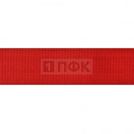 Лента репсовая (тесьма вешалочная) 20мм цв красный (уп 50м/1000м)
