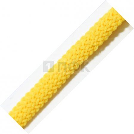 Шнур для одежды 8мм 100% П/Э цв желтый (уп 100м/1500м)