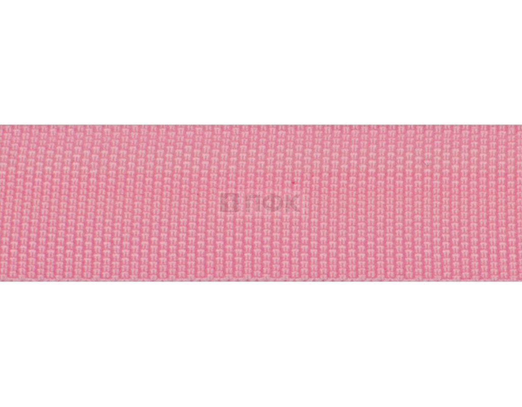 Стропа текстильная (лента ременная) окантовочная 22мм 6,4гр/м цв 13 розовый (рул 91,44м/уп 1828м)