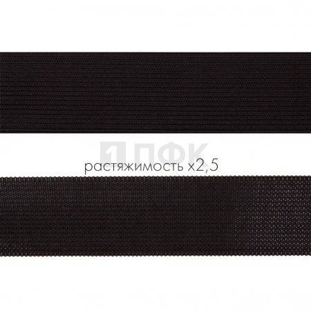 Резинка вязанная 30мм 11.1 гр/м цв черный (рул 40м/уп 400м)