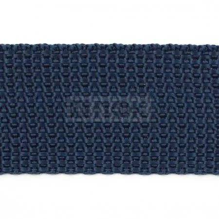 Стропа текстильная (лента ременная) 20мм 14 гр/м цв 400 синий тем (рул 50м/уп 3000м)