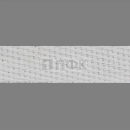 Лента ушковая 25мм цв белый отбеленный (рул 50м/2000м)