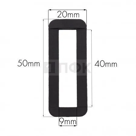 Пряжка-рамка Р-40(ОЩ-40) ПА 40мм цв черный (уп 1000шт/10000шт) Пряжка-рамка Р-40(ОЩ-40) ПА 40мм цв черный (уп 1000шт/10000шт)