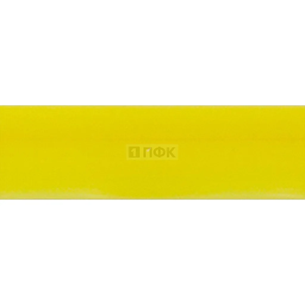 Пластиковый кант Кедер раздвоенный вторичное сырье 3мм/5мм цв желтый (уп 250м/1000м)