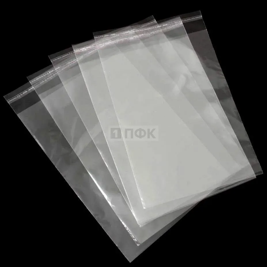 Пакет со скотч клапаном 23x32+4см OPP 30мкр (уп 1000 шт) — ПФКР Пакет со скотч клапаном 23x32+4см OPP 30мкр (уп 1000 шт)