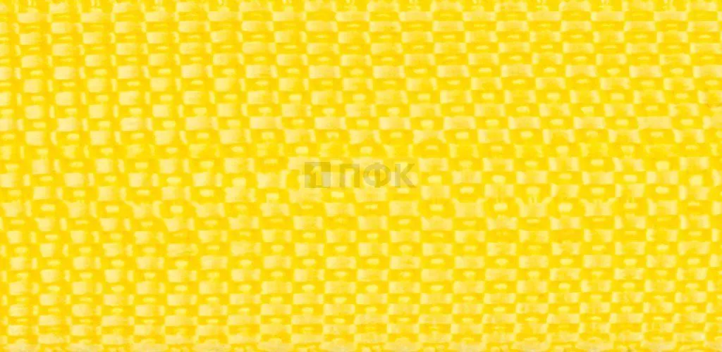 Стропа текстильная (лента ременная) 15мм 8 гр/м цв 105 лимон (рул 50м/уп 3000м)