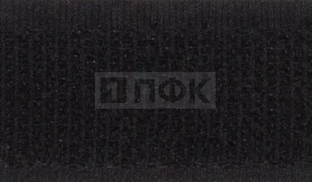 Лента контактная пришивная (липучка/велькро) 100мм цв 090 черный (рул 25м/кор 250м) петля