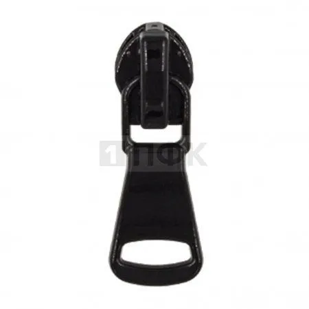 Бегунок для спиральной (витой) молнии тип 5 автомат арт.C8 цв черн лакир. (уп 500шт/5000шт)