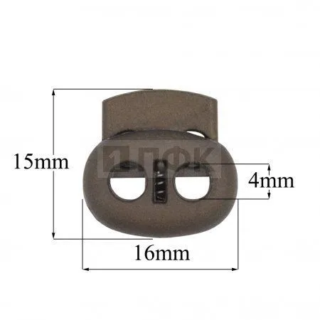 _Фиксатор для шнура 103-М(27002-СМ) ПП цв бронза (уп 1000шт) _Фиксатор для шнура 103-М(27002-СМ) ПП цв бронза (уп 1000шт)