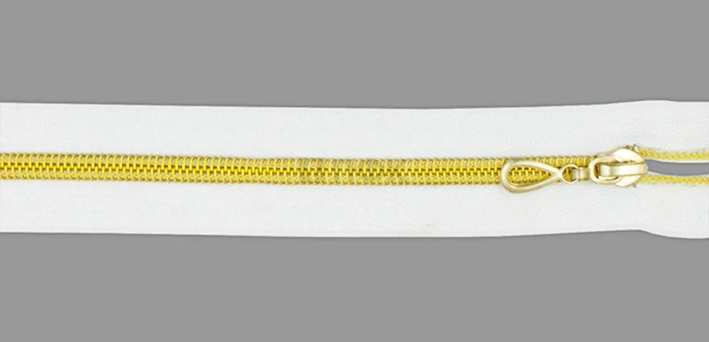 Молния спиральная (витая) тип 7 50см разъем цв 101 зв золото (уп 100шт)