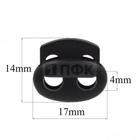 _Фиксатор для шнура 103-М(27002-СМ) ПП цв черный (уп 1000шт) _Фиксатор для шнура 103-М(27002-СМ) ПП цв черный (уп 1000шт)