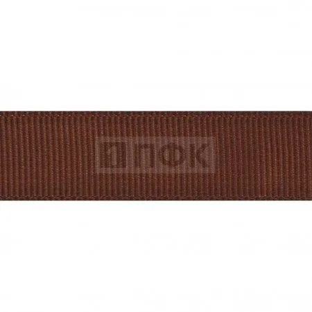 Лента репсовая (тесьма вешалочная) 30мм цв коричневый (уп 100м/1000м)