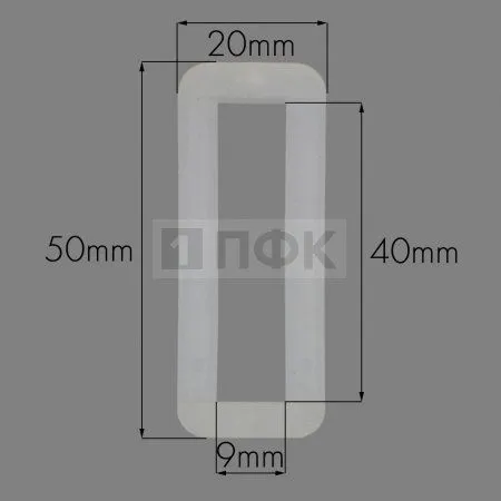 Пряжка-рамка Р-40(ОЩ-40) ПП 40мм цв прозрачный (уп 1000шт/10000шт) Пряжка-рамка Р-40(ОЩ-40) ПП 40мм цв прозрачный (уп 1000шт/10000шт)