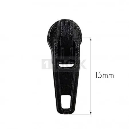 Бегунок для спиральной (витой) молнии тип 3 автомат цв 322 черный (уп 5000шт/25000шт) 1гр