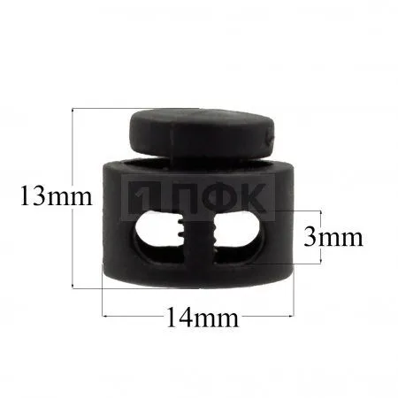 _Фиксатор для шнура 27001-СМ ПП цв черный (уп 1000шт) _Фиксатор для шнура 27001-СМ ПП цв черный (уп 1000шт)