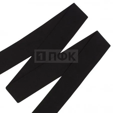 Резинка вязаная 60мм 28,35 гр/м цв черный (уп 50м/200м) РБ