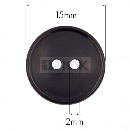 Пуговица 51920-15 ПА 15мм цв черный (уп 1000шт)