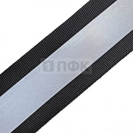 Стропа светоотражающая 25мм цв черный / 10мм свл / 150кндл (рул 50м) Стропа светоотражающая 25мм цв черный / 10мм свл / 150кндл (рул 50м)