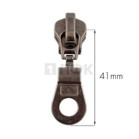 Бегунок металл тип 10 автомат цв никель темн (уп 500шт/2500шт)