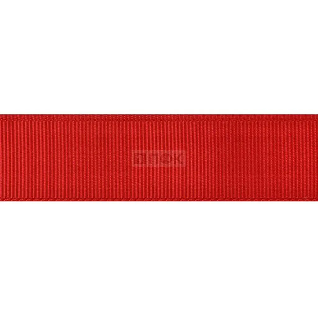 Лента репсовая (тесьма вешалочная) 35мм цв красный (уп 100м/1000м)