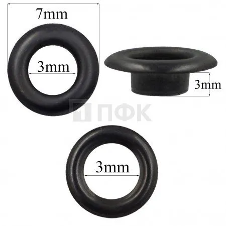 Люверсы №17 3мм нерж цв оксид (уп 5000шт) Люверсы №17 3мм нерж цв оксид (уп 5000шт)