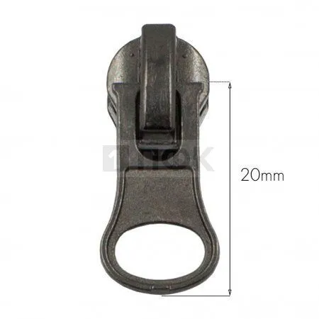 Бегунок для спиральной (витой) молнии тип 5 галант ГРУША цв никель темн (уп 1000шт/5000шт) РЕВЕРС Бегунок для спиральной (витой) молнии тип 5 галант ГРУША цв никель темн (уп 1000шт/5000шт) РЕВЕРС